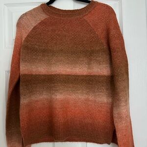 Liverpool Women's Sweater in Gradient Orange and Brown